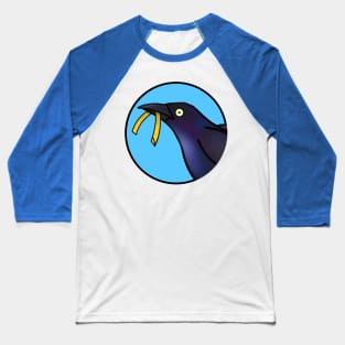 Grackle and Christmas (Large Print) Baseball T-Shirt